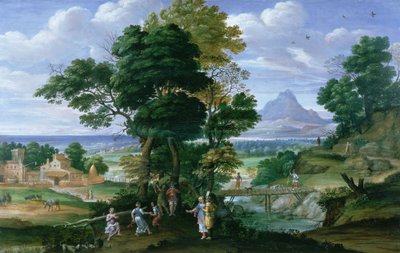 Landscape with People, early 17th century by Giovanni Battista Viola